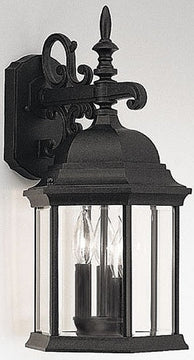 19"H Devonshire Outdoor Wall Lantern Black