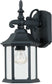 Designers Fountain Devonshire 1-Light Wall Sconce Black 2961-BK