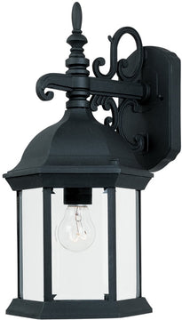 17"H Devonshire 1-Light Outdoor Wall Sconce Black