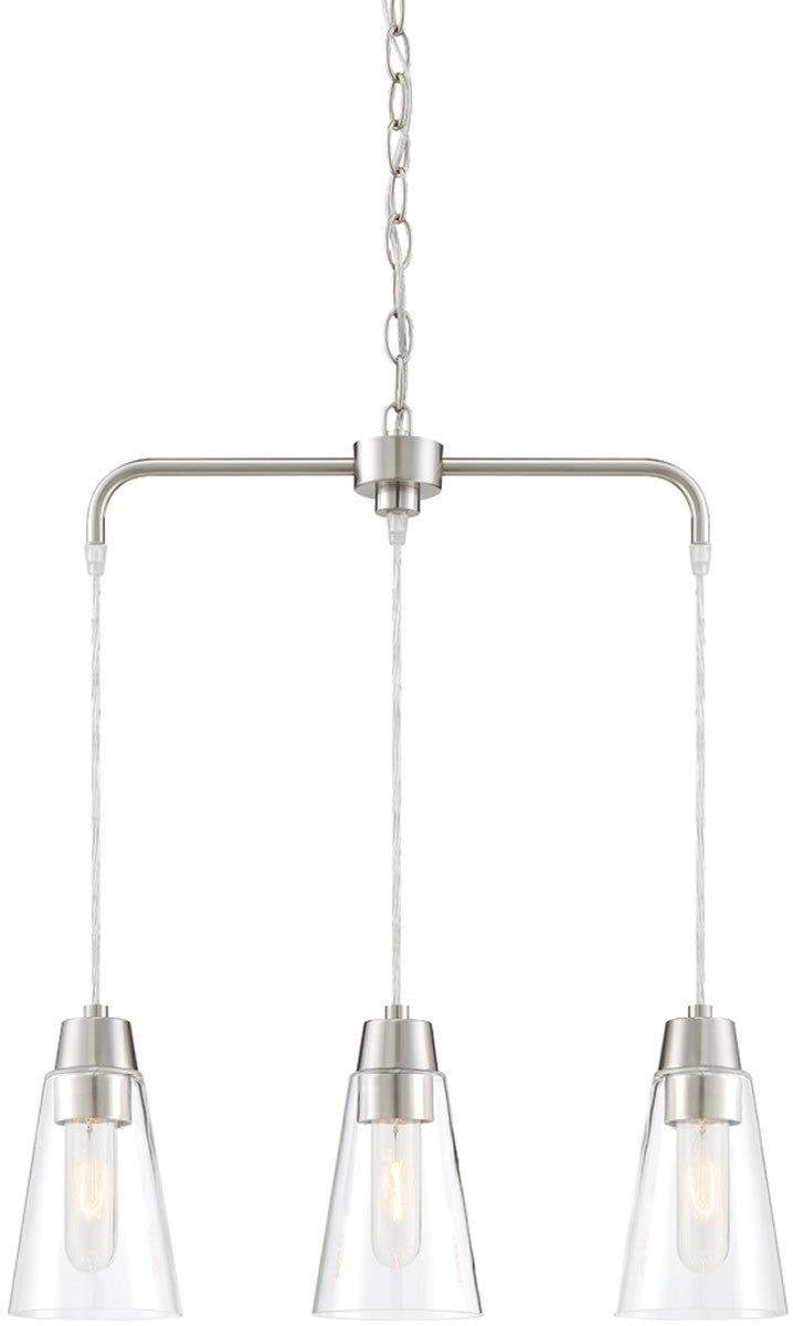 Designers Fountain Echo 3-Light Chandelier Satin Platinum 87883-SP