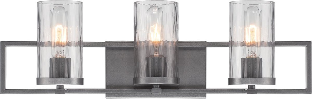 Designers Fountain 24 inchw Elements 3-Light Wall Lantern Charcoal 86503CHA