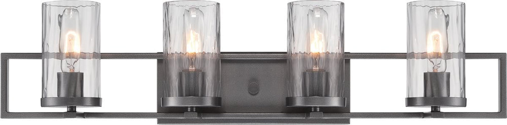 Designers Fountain 31 inchw Elements 4-Light Wall Lantern Charcoal 86504CHA