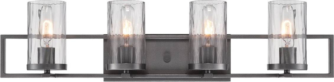 31"W Elements 4-Light Wall Lantern Charcoal