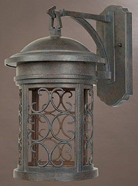 Designers Fountain Ellington Dark Sky Outdoor Wall Lantern Mediterranean Patina 31121MP