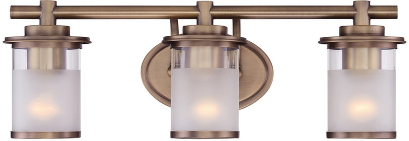 23"W Essense 3-Light Bath Vanity Old Satin Brass