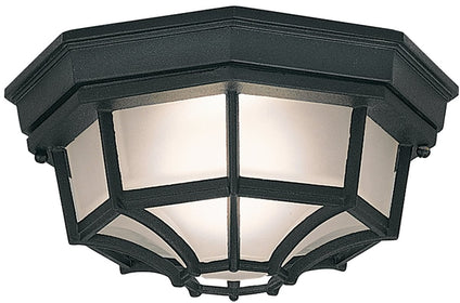 11"W 1-Light Flush Mount Black