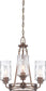 Designers Fountain 18 inchw Gramercy Park 3-Light Chandelier Old Satin Brass 87183OSB