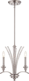 16"W Grand Plazza 3-Light Chandelier Satin