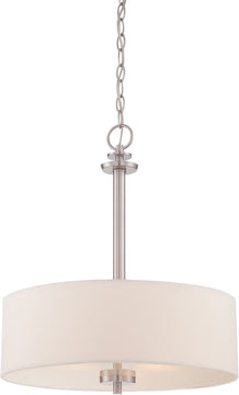 18"W Harlowe 3-Light Pendant Satin Platinum