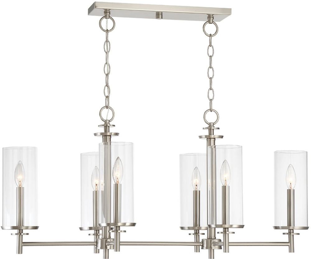 Designers Fountain Harlowe 6-Light Pendant Satin Platinum 87286-SP