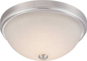 13"W Hopkins  LED Flushmount Satin