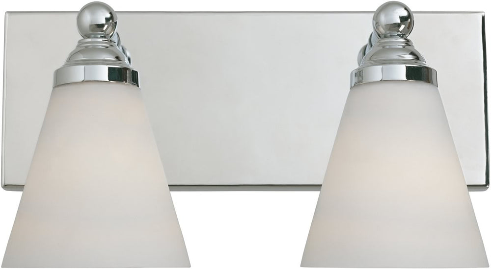 Designers Fountain 13 inchw Hudson 2-Light Bath Chrome 6492CH