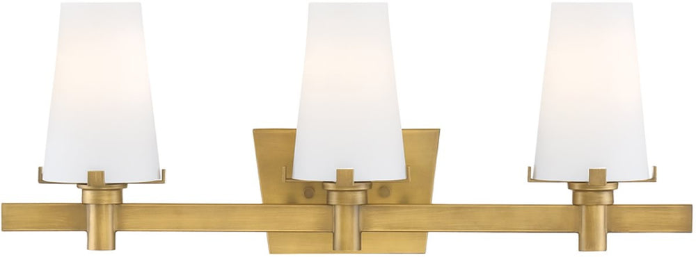 Designers Fountain Hyde Park 3-Light Bath Vanity Vintage Gold 87903-VTG