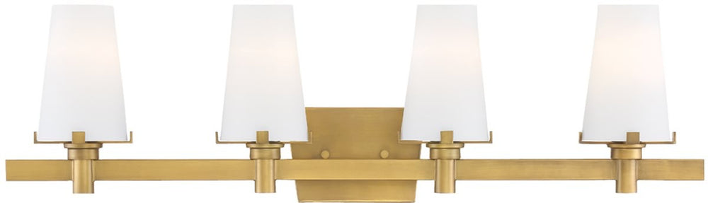 Designers Fountain Hyde Park 4-Light Bath Vanity Vintage Gold 87904-VTG