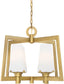 Designers Fountain Hyde Park 4-Light Chandelier Vintage Gold 87984-VTG