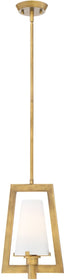10"W Hyde Park 1-Light Mini Pendant Vintage Gold