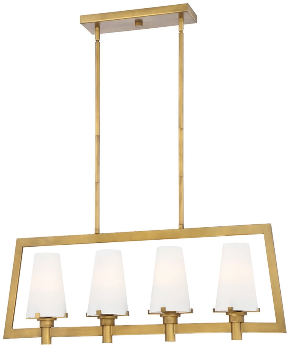 Designers Fountain Hyde Park 4-Light Pendant Vintage Gold 87938-VTG