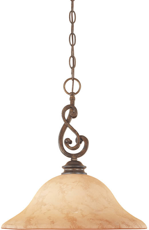 Designers Fountain Mendocino 1-Light Pendant Forged Sienna 81832FSN