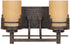 Designers Fountain Mission Ridge 2-Light Bathroom Light Warm Mahogany 82102WM