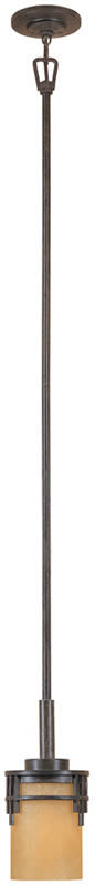 Designers Fountain Mission Ridge 1-Light Pendant Warm Mahogany 82130WM