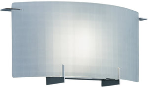 14"W Moderne 1-Light Wall Sconce Chrome