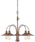 Designers Fountain Newbury Station 5-Light Chandelier Old Satin Brass 85485-OSB
