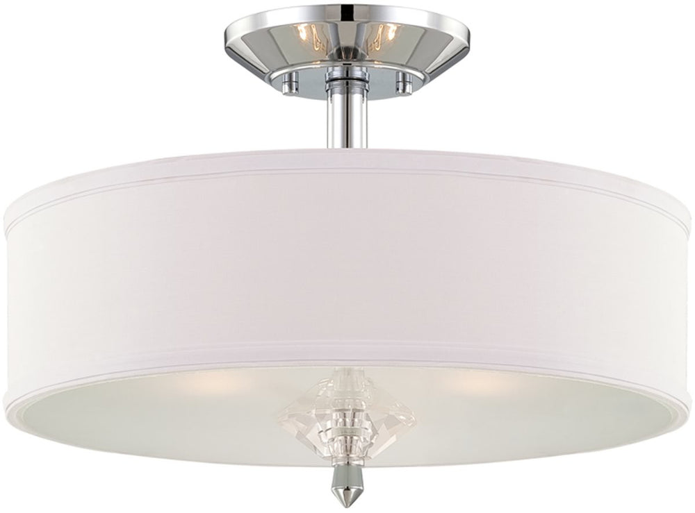 Designers Fountain Palatial 3-Light Semi-Flush Chrome 84211CH