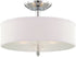 Designers Fountain Palatial 3-Light Semi-Flush Chrome 84211CH