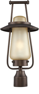 20"H Stonyridge 1-Light Outdoor Post Lantern Flemish Bronze