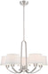 Designers Fountain Studio 5-Light Chandelier Satin Platinum 88585-SP