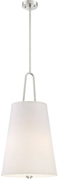 15"W Studio 3-Light Pendant Satin Platinum