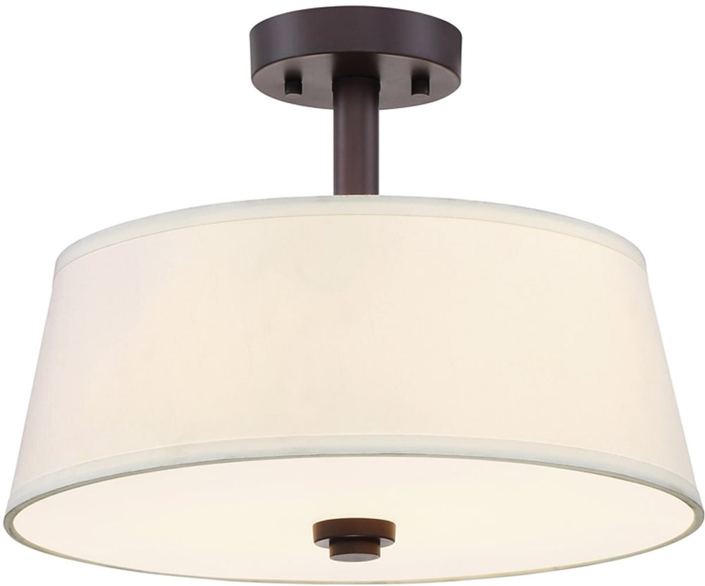 Designers Fountain Studio 2-Light Semi Flush Mount Satin Bronze 88511-SB