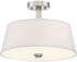 Designers Fountain Studio 2-Light Semi Flush Mount Satin Platinum 88511-SP