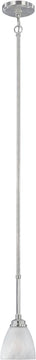 5"W Tackwood 1-Light Mini Pendant Satin Platinum