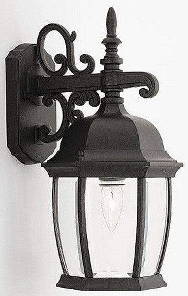 Designers Fountain Tiverton Outdoor Wall Lantern Black 2421BK