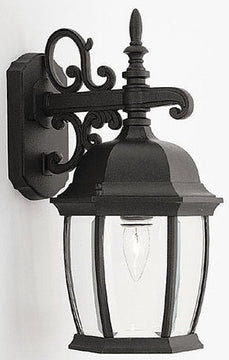 16"H Tiverton Outdoor Wall Lantern Black