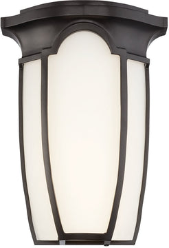 13"H Tudor Row LED Light Outdoor Wall Sconce Burnished Bronze