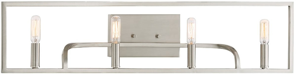 Designers Fountain Uptown 4-Light Bath Vanity Satin Platinum 88404-SP
