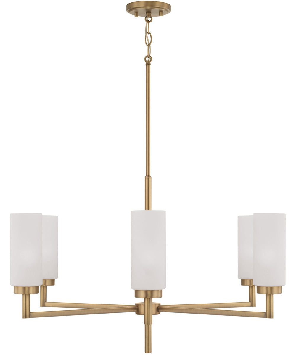Alyssa 6-Light Chandelier Aged Brass