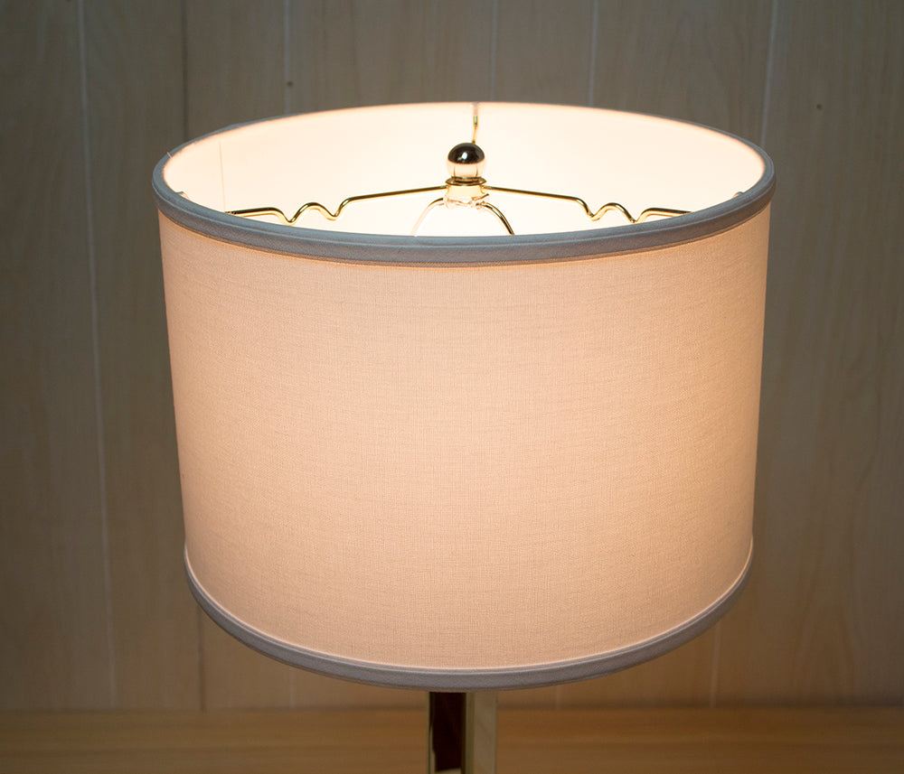 14"W x 10"H Drum Lamp Shade Premium White Linen