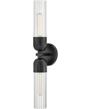 Soren 2-Light Large Sconce in Black
