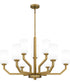 Cavalier 9-light Chandelier Aged Brass