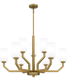 Cavalier 9-light Chandelier Aged Brass