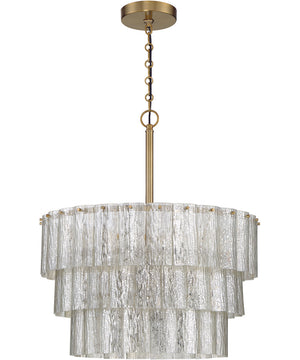 Museo 9-Light Pendant Satin Brass