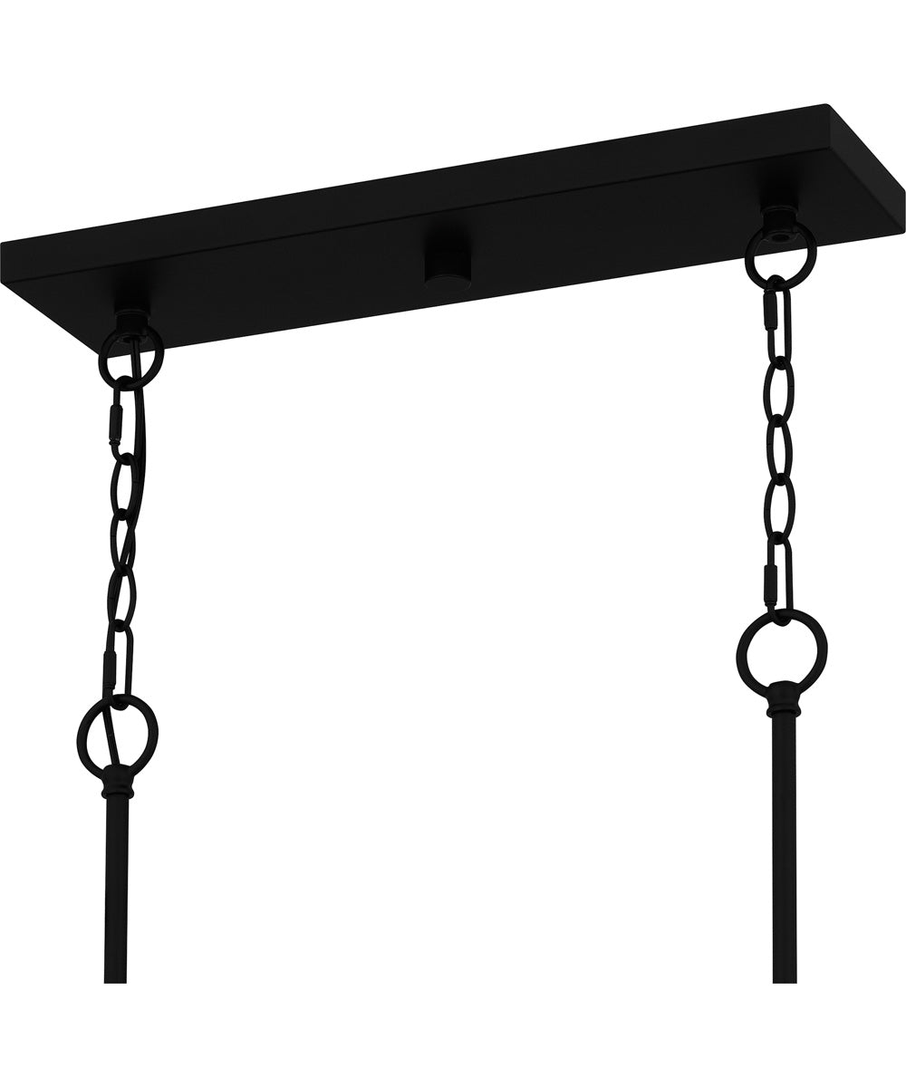 Seymour Medium 6-light Island Light Matte Black