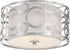 15"W Filigree 2-Light LED Close-to-Ceiling Brushed Nickel