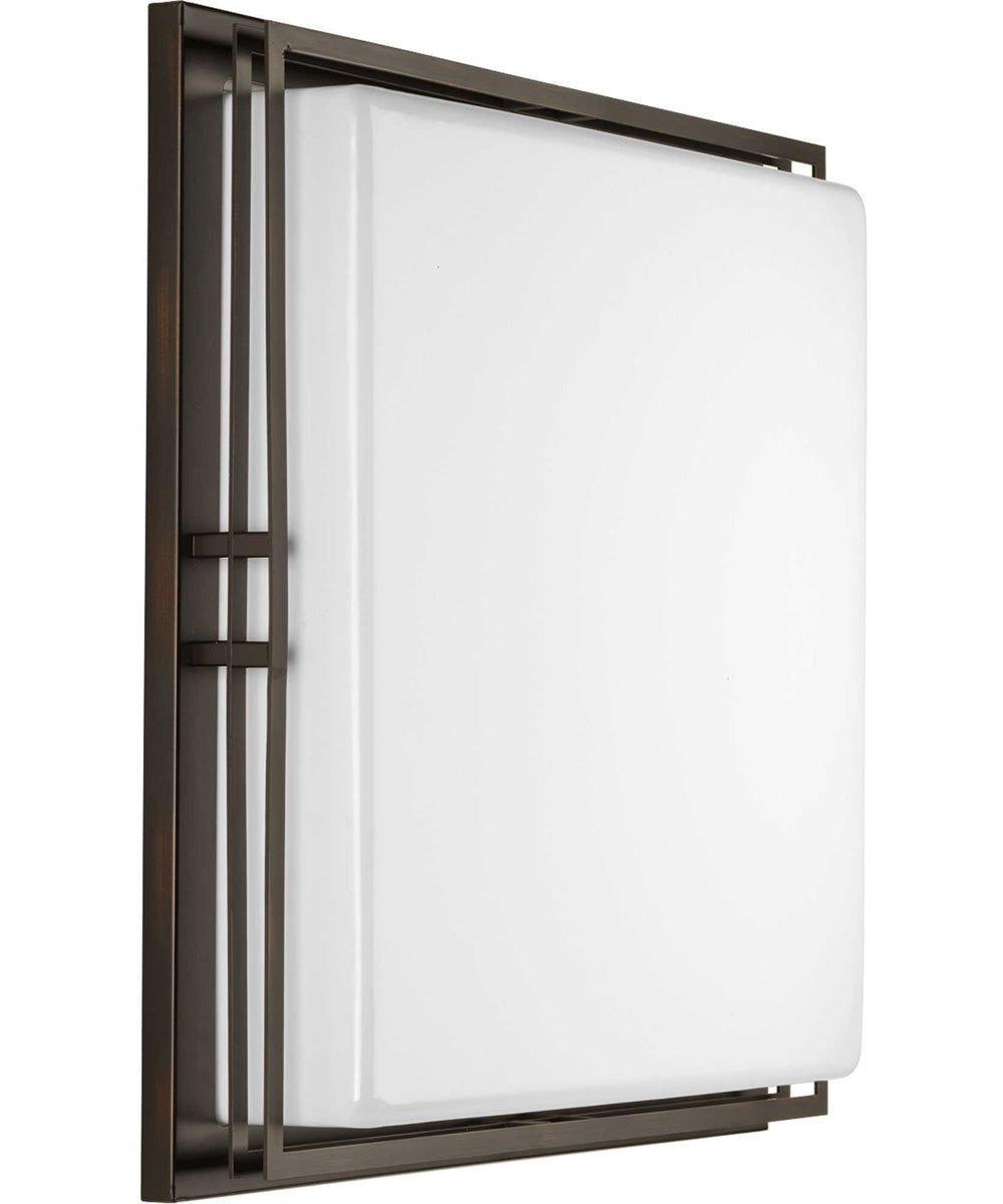 Helm 3-Light 18" LED Flush Mount Antique Bronze