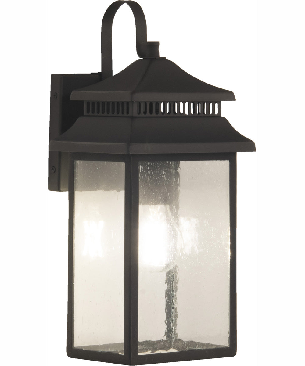 Crossbend 1-Light Outdoor Wall Lantern Dark Bronze Gilded