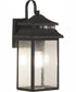 Crossbend 1-Light Outdoor Wall Lantern Dark Bronze Gilded