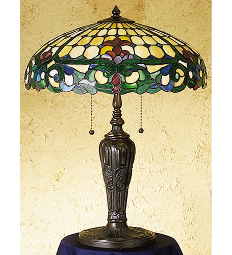 24"H Colonial  Tiffany Table Lamp